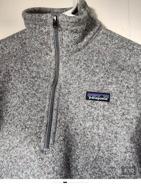 Patagonia Men’s Heather Gray Quarter-Zip Fleece Pullover